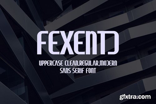 Fexentd Display Typeface 9Q68SE3