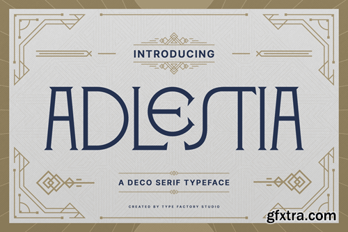 Adlestia - Deco Serif Typeface R2MTFGN