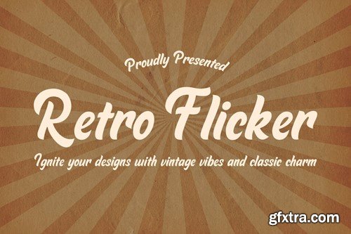 Retro Flicker Font TH6M24B