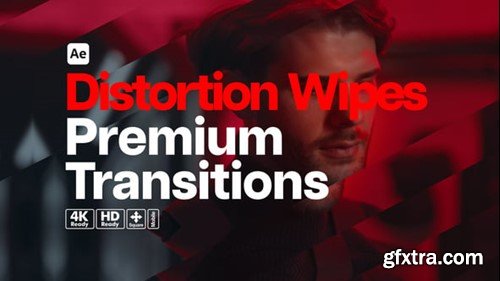 Videohive Premium Transitions Distortion Wipes 55133631