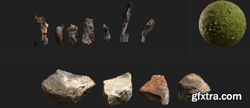 Quixel Mountain Slope 3D Asset Collection