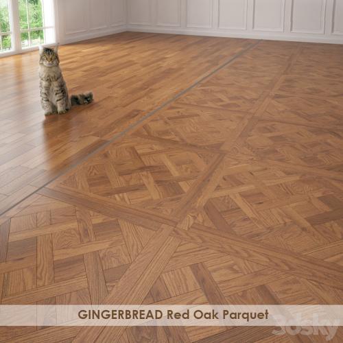 GINGERBREAD Red Oak Parquet Versailles