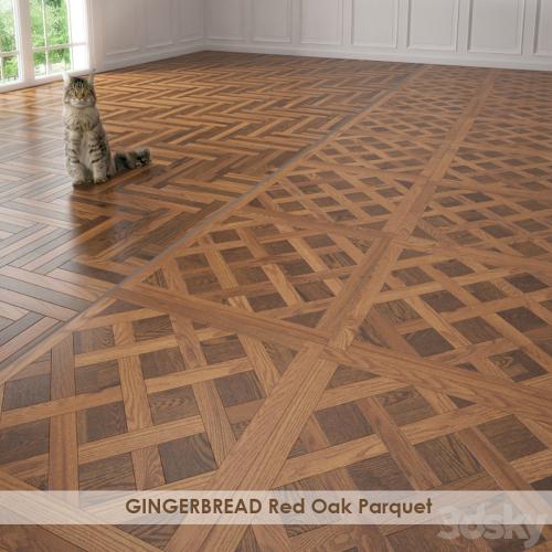 GINGERBREAD Red Oak Parquet Versailles