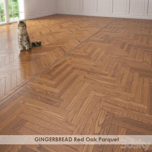 GINGERBREAD Red Oak Parquet Versailles