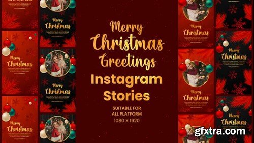 Videohive Christmas Greetings Instagram Stories 55093542