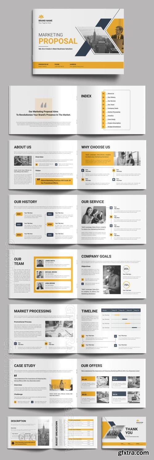 Landscape Marketing Proposal Layout Design Template 774955559