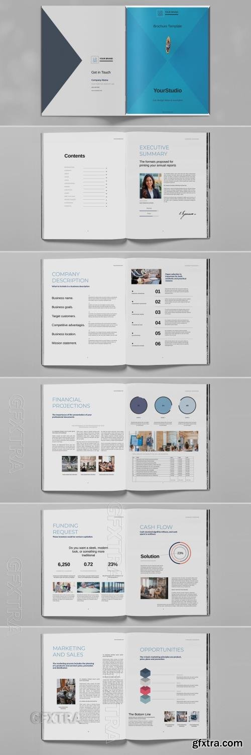 Blue Brochure Layout 776508686