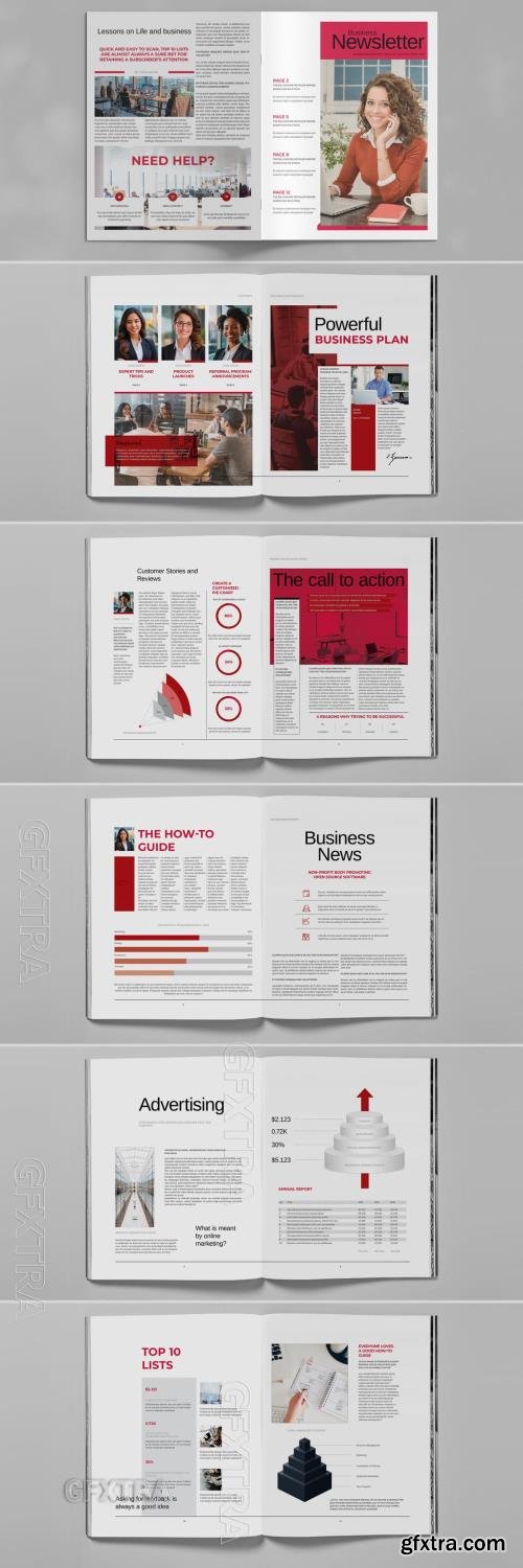 Newsletter Brochure Layout 776507316