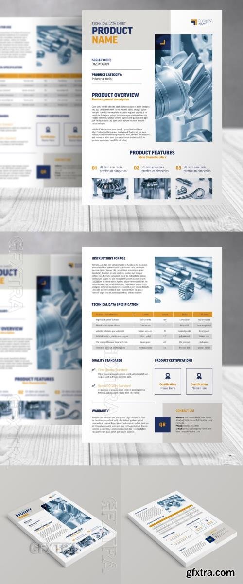 Product Specification Sheet Template 775821889