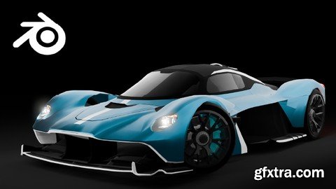 BLENDER: Aston Martin Valkyrie 3D Car Modeling for Beginners