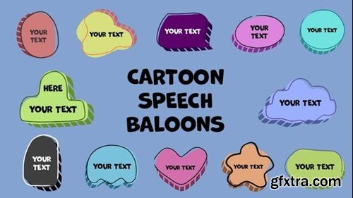 Videohive Cartoon Speech Bubbles Pack 55059856