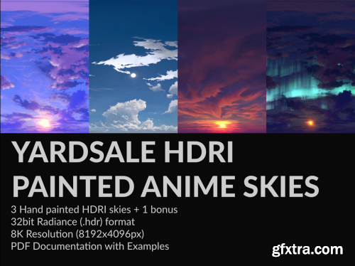 YARDSALE HDRI Painted Anime Skies 01