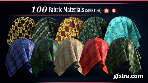 100 Fabric Materials-SBSAR-Vol01