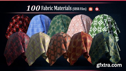 100 Fabric Materials-SBSAR-Vol01