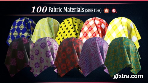 100 Fabric Materials-SBSAR-Vol01