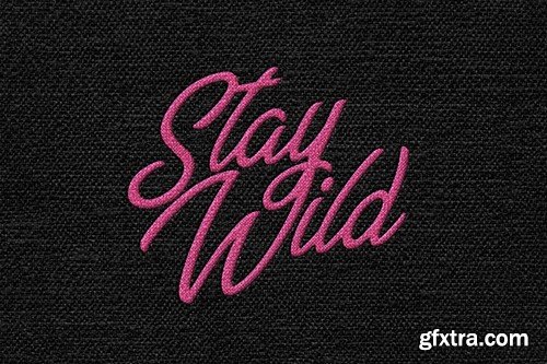 Stitch Embroidery Logo Mockup AFHJ6W5