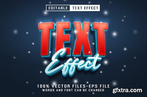 merry Christmas 3 Text - Editable Text Effect C6UW6NQ