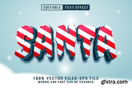 Santa 3d Text - Editable Text Effect BA99H35