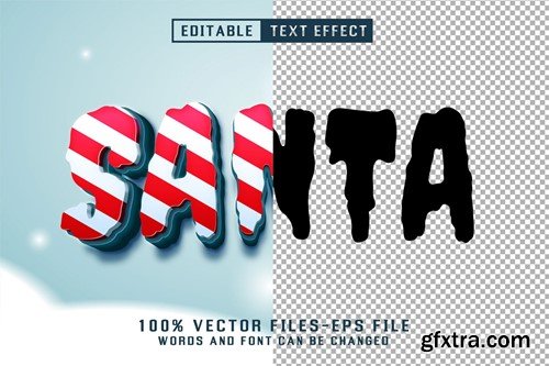 Santa 3d Text - Editable Text Effect BA99H35