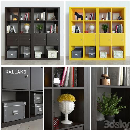 Rack Ikea Kallax / Kallaks with decor