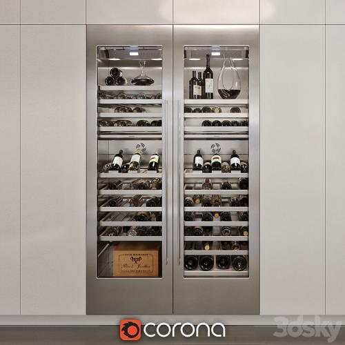 Refrigerator for wine gaggenau rw 464