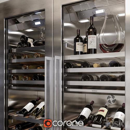 Refrigerator for wine gaggenau rw 464