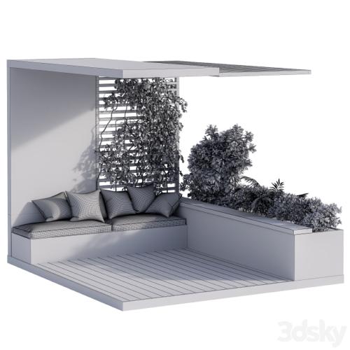 Roof Garden and Balcony Furniture Black Set