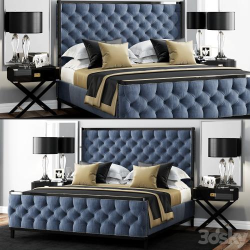 Bed LuXeo USA Kensington Queen Tufted