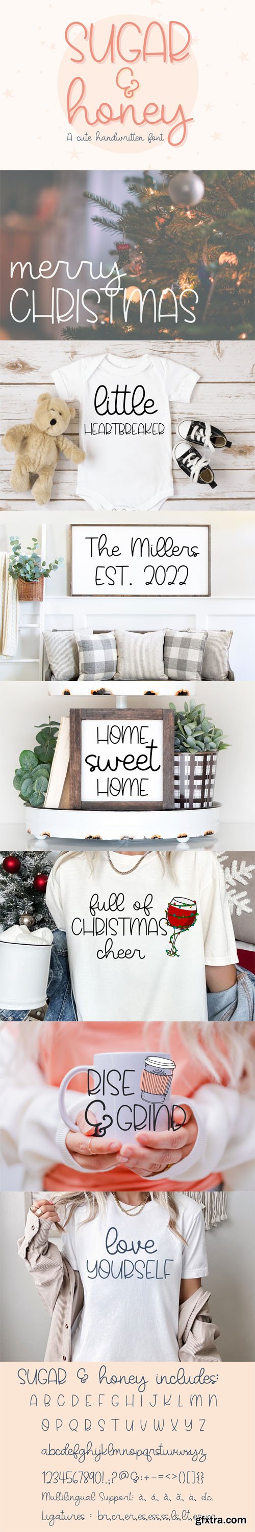 Sugar & Honey - Cute Handwritten Font