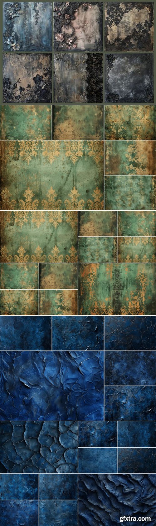 100+ Antique Borders & Textures Collection