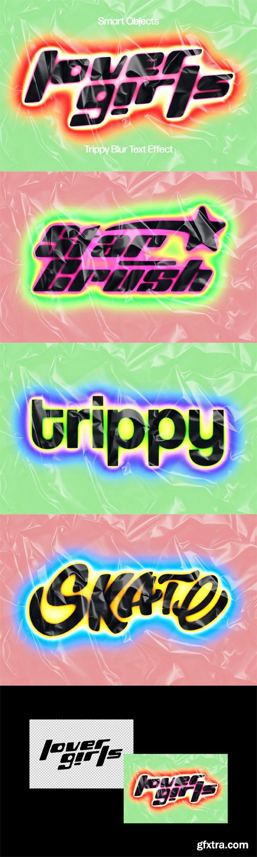 Trippy Blur Text Effect for Photoshop