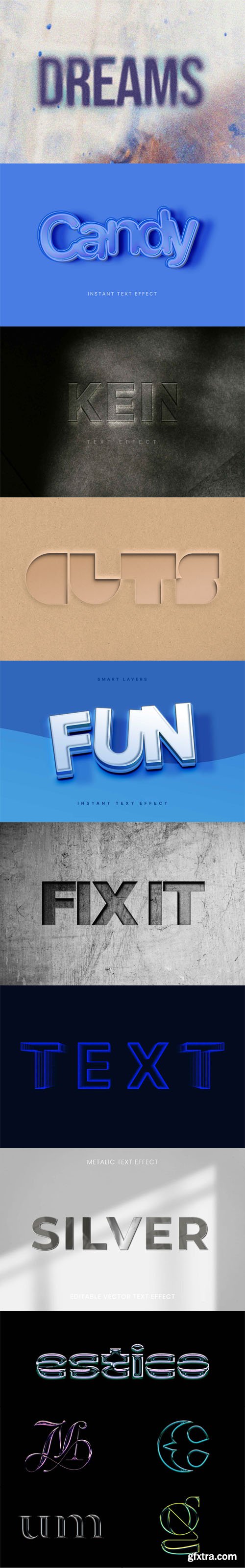 Best New Awesome Text Effects for Photoshop [Vol.6]