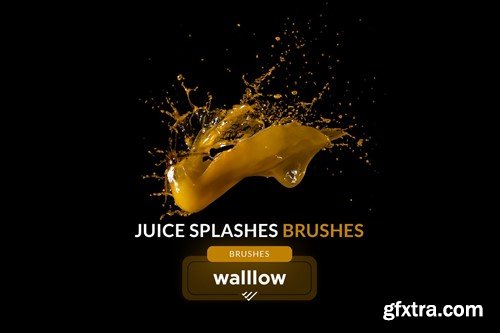 Juice splashes photoshop brushes, splash effects ECAW7NS