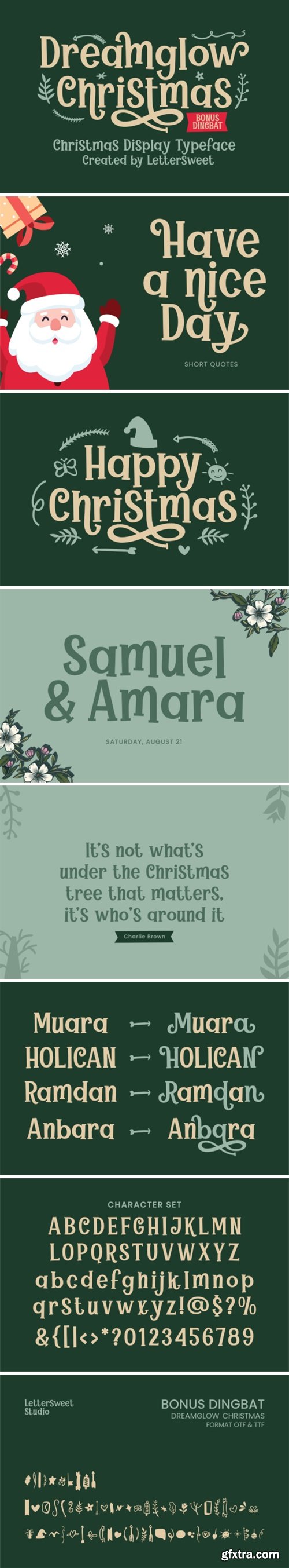 Dreamglow Christmas Font