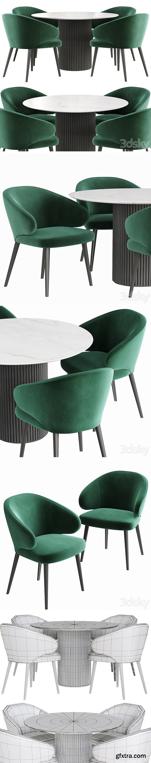 Deep House Bilbao Palais Royal dining table