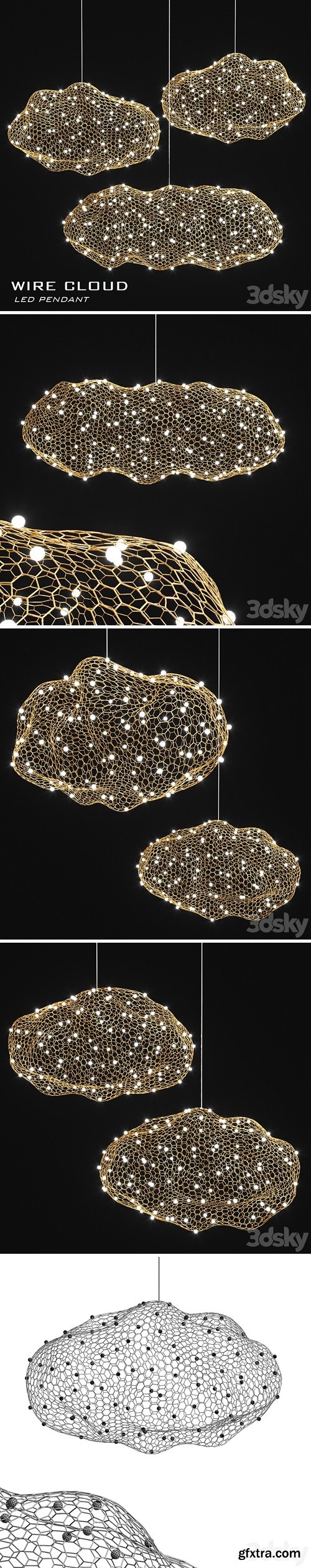 Led cloud pendant