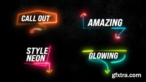 Videohive Neon Text Animation Callout 55025752