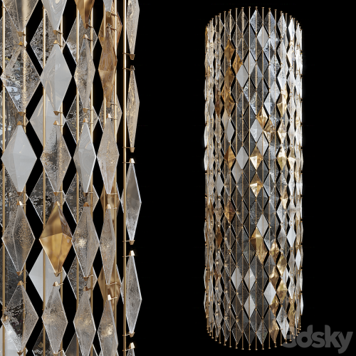 Decorative partition-screen Vargov Design (radius)