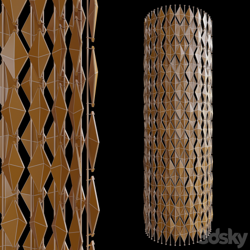 Decorative partition-screen Vargov Design (radius)