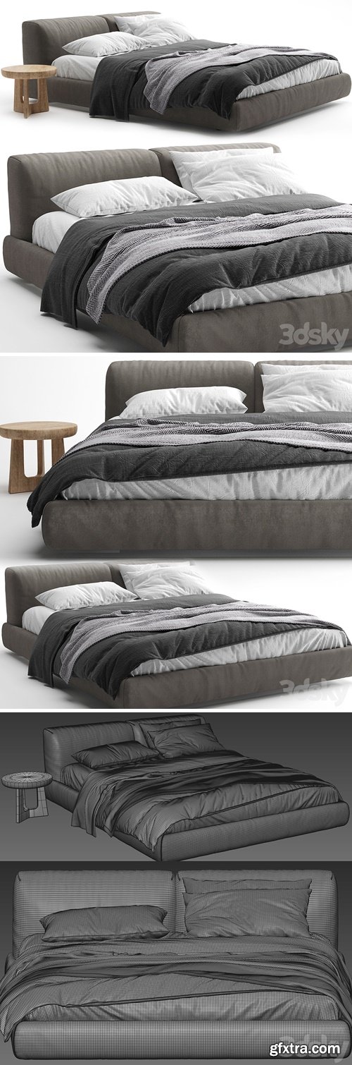 Bed bolton poliform