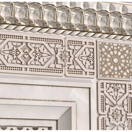 Arch in oriental style. Arab decorative wall. Arabic wall.Oriental Wall paneling