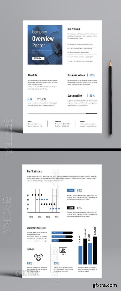 Company Overview Poster Template 791321627