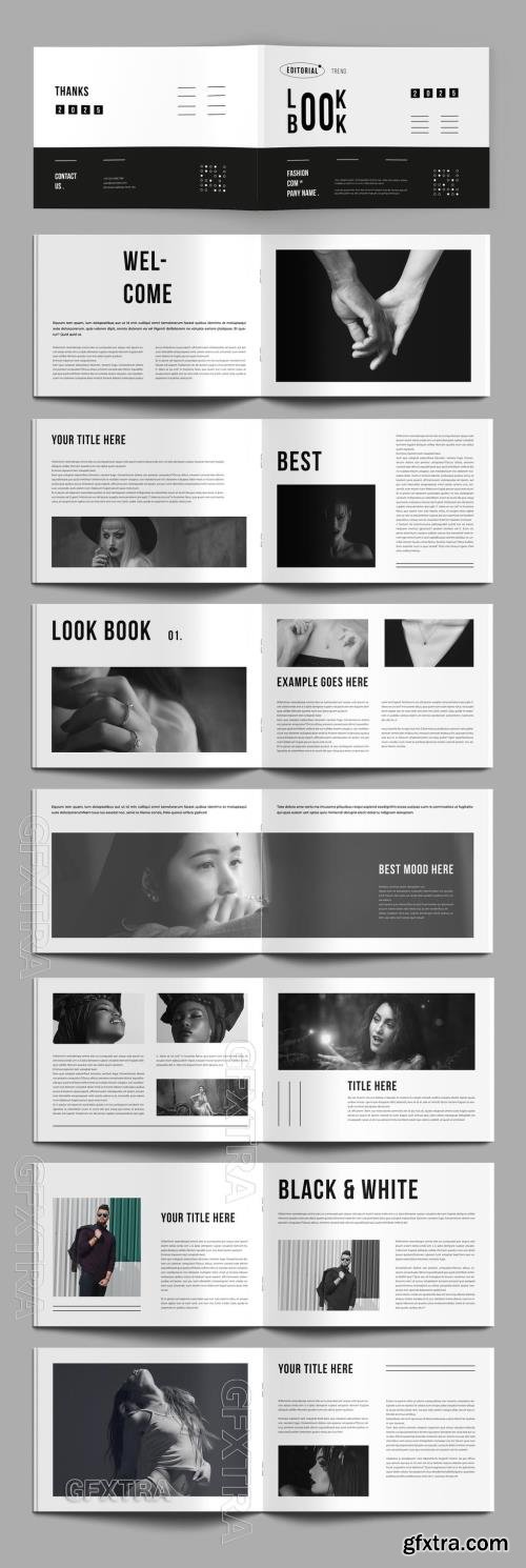 Lookbook Design Template Landscape 788251468