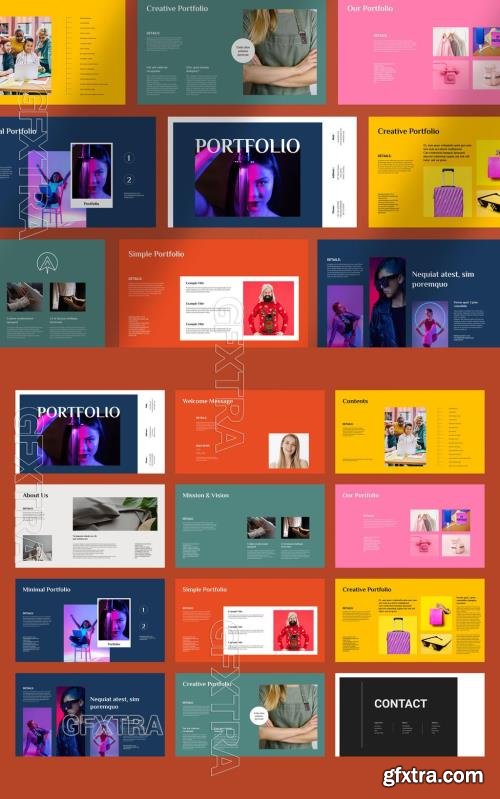 Portfolio Presentation Template 718934482