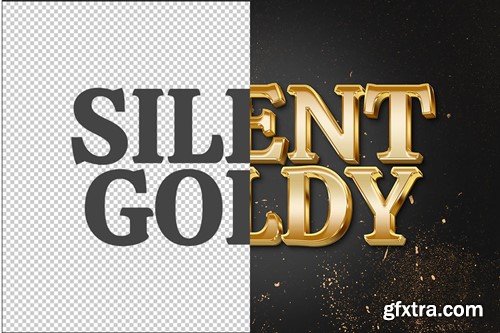 3D Gold Shiny Text Effect - EGLS RBVXS8C