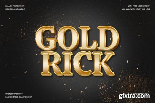 3D Gold Shiny Text Effect - EGLS RBVXS8C