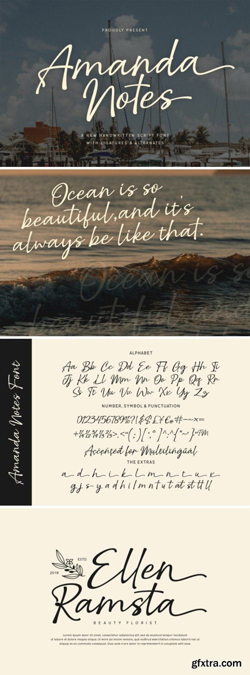 Amanda Notes Font