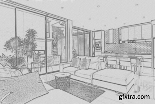 Architecture Sketch Photoshop Action