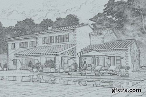 Architecture Sketch Photoshop Action