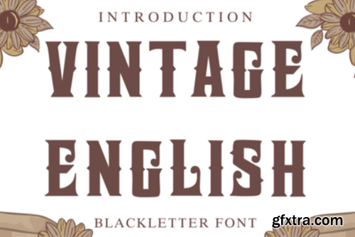 Vintage English Font